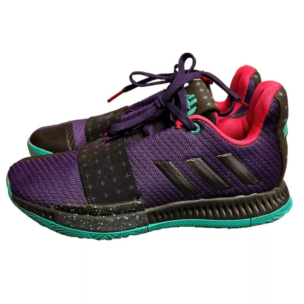 Adidas Harden Vol.3 Big Boys Size 4 Black Pink Purple 120867710